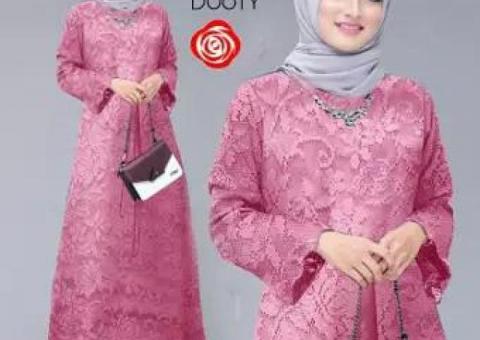 Dress Brukat Muslim Wanita