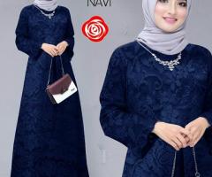 Dress Brukat Muslim Wanita - 3/4