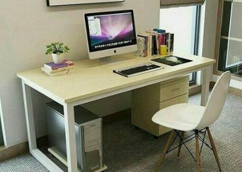Set Meja Kerja Kantor Kursi dan Laci